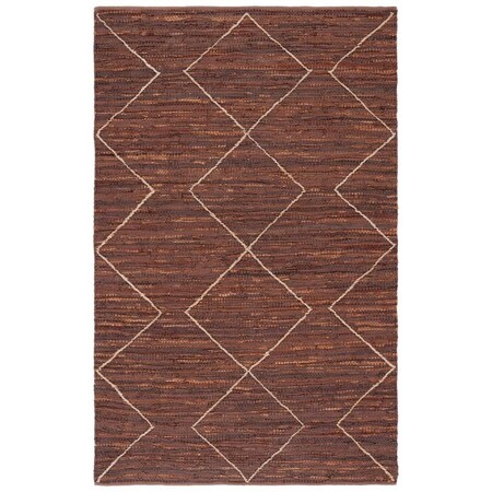Safavieh 5 x 8 ft. Vintage Leather Hand Woven Rectangle Area Rug Brown & Natural VTL801T-5